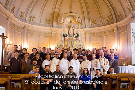 Session des séminaristes du Québec à l'occasion de l`Année sacerdotale