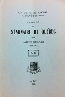 Les annuaires du Séminaire de Québec Les annuaires du Séminaire de Québec