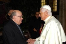 Mgr Pierre Gaudette reçu par le pape Benoît XVI