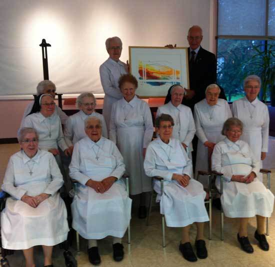 Le groupe des religieuses dominicaines (Photo H. Giguère)