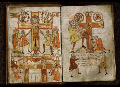 Bible du Val-de-Loire, fin 9e-début 10e siècle s. Angers, ms 24, folios 7v-8r Bible du Val-de-Loire, fin 9e-début 10e siècle s. Angers, ms 24, folios 7v-8r