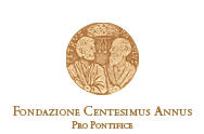 Logo de la fondation "Centesimus annus" pro pontefice