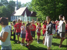 Jeunes au camp d